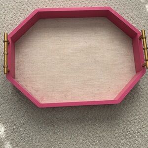 Threshold Pink Fabric Lined Tray